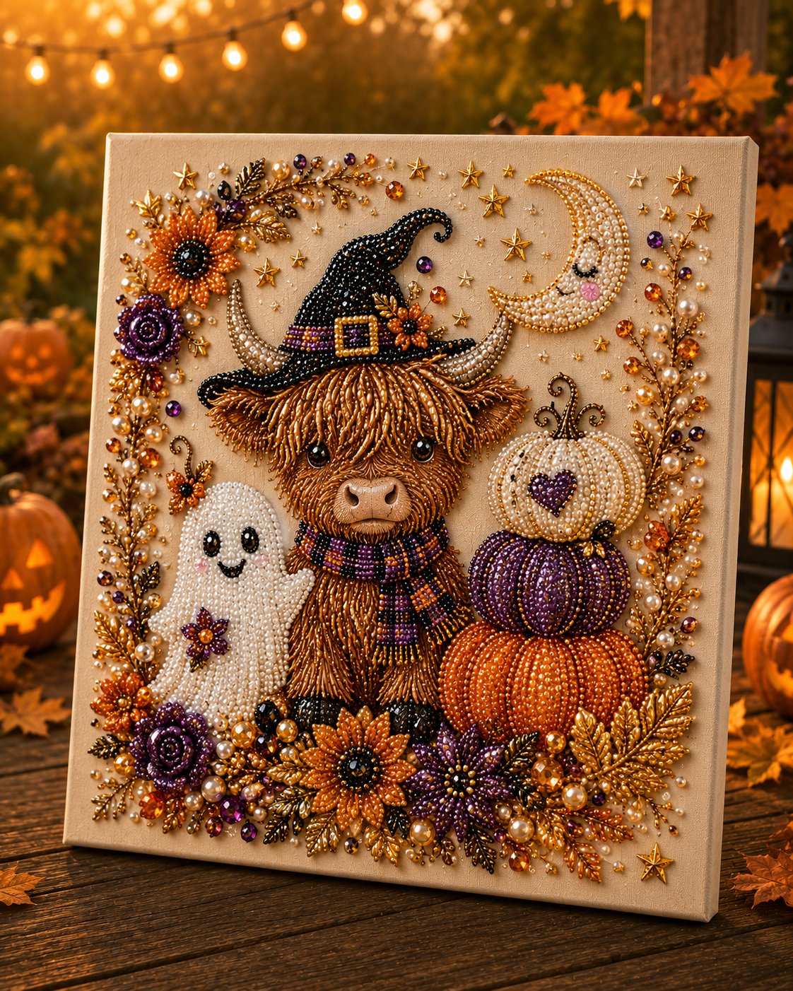 Last Day 60% OFF – ?✨ Halloween Pearl Art DIY Kit – Turn Tiny Pearls into Spooky-Cute Magic