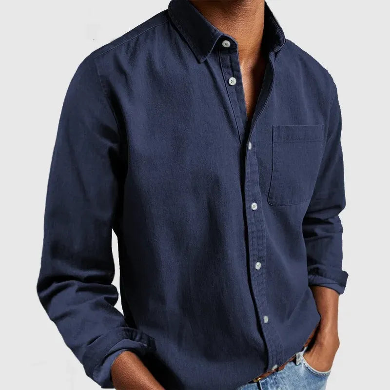 Men's Long Sleeve Button-Up Shirt