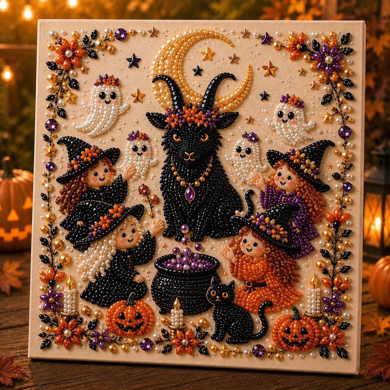 Halloween Theme Pearl Art DIY Kit