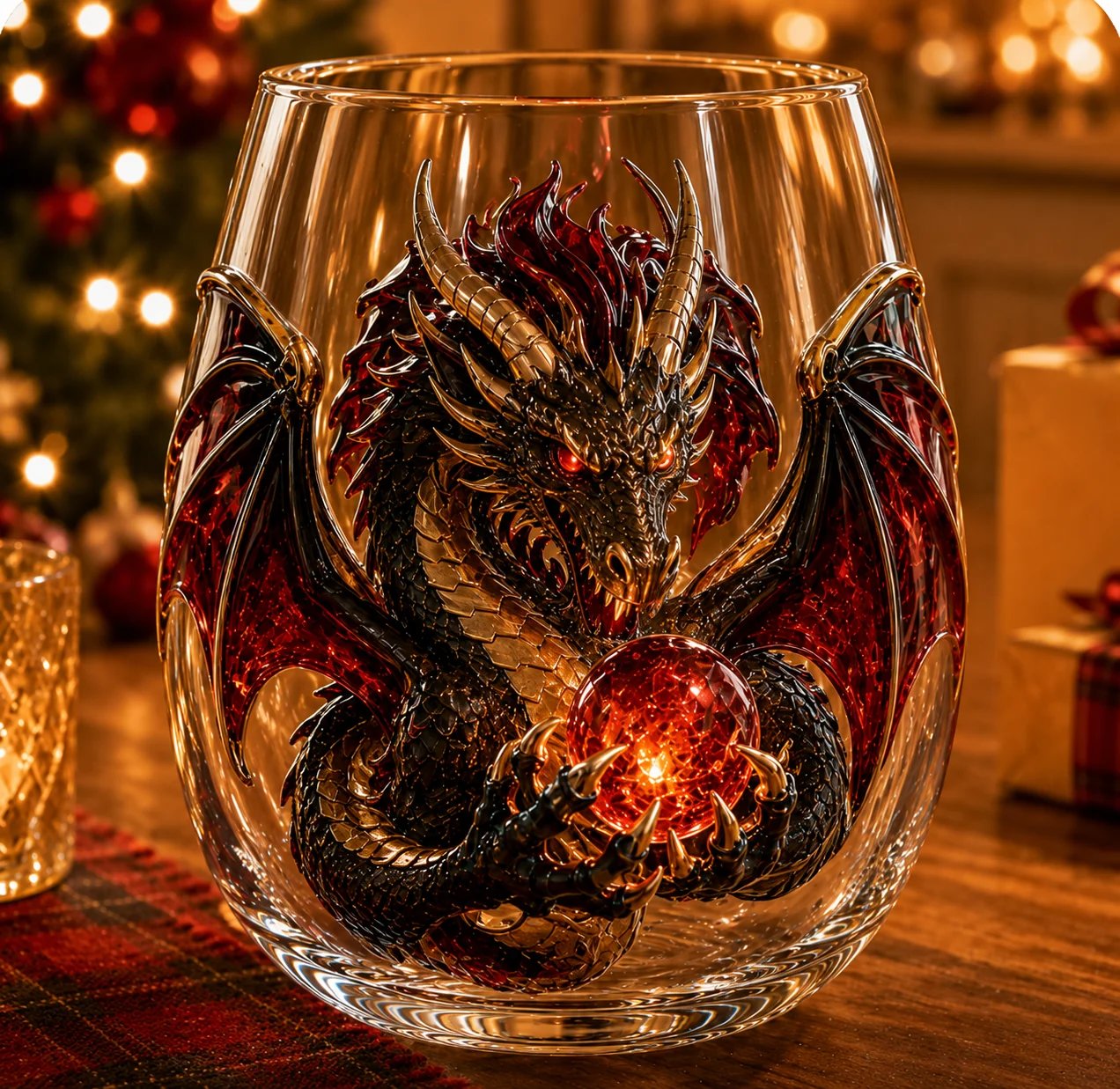 🐉✨ 3D Mythical Dragon Glass | Exclusive fantasy glass with embossed design for whisky, home bar, decoration and legendary gifts 🎁