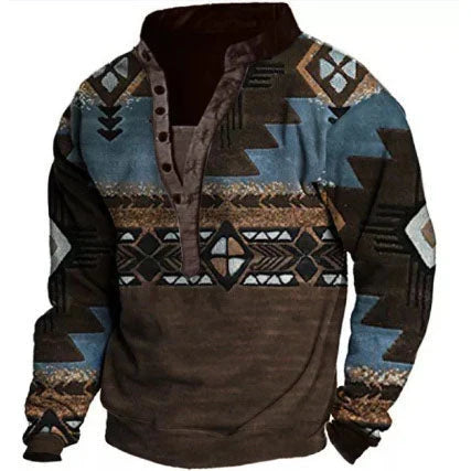 Warm casual western sweater