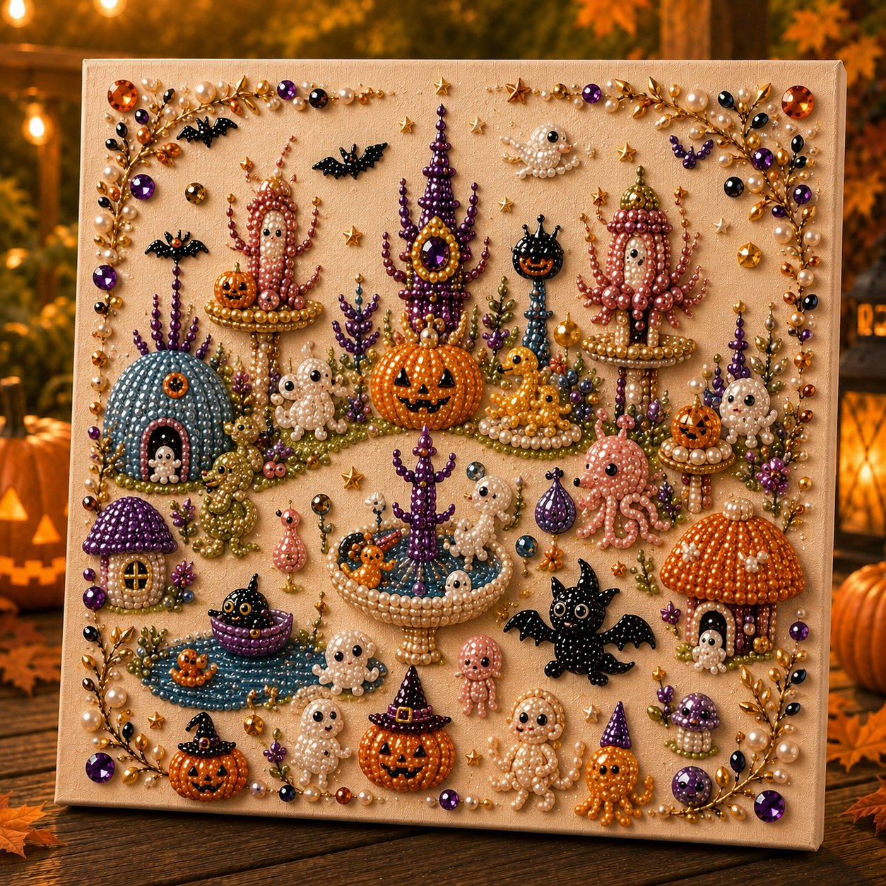 Halloween Theme Pearl Art DIY Kit