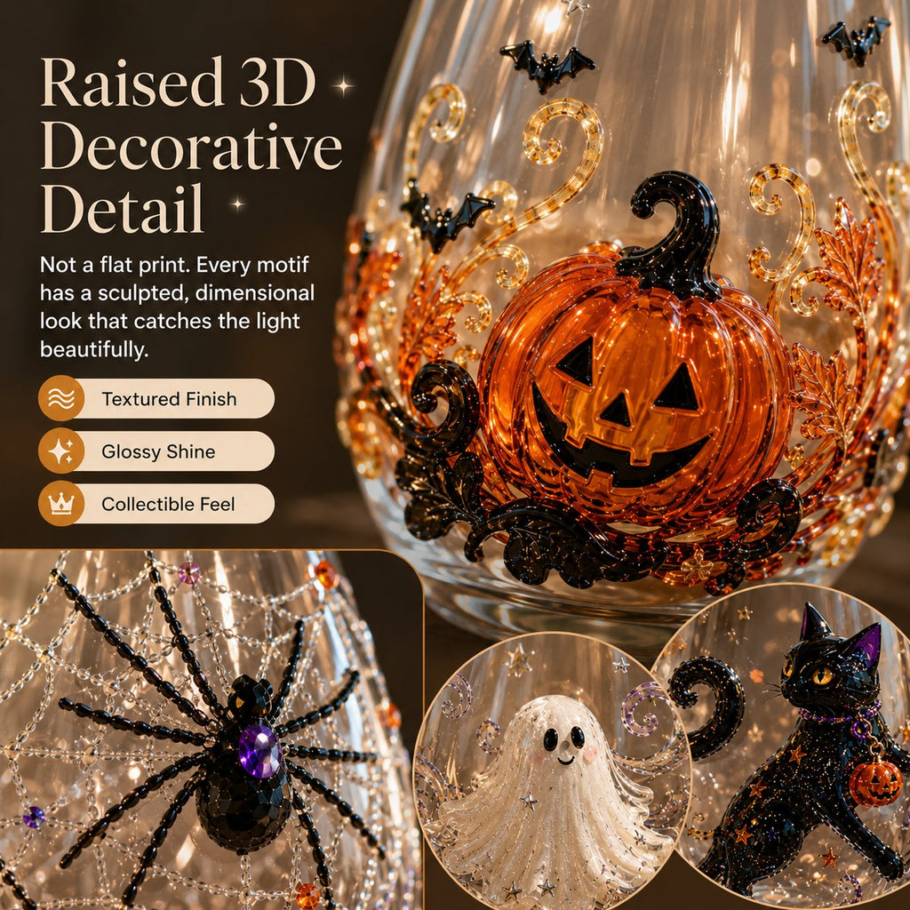 🔥 Last Day 49% OFF – 🎃 3D Halloween Glassware Collection | Spooky Designs, Festive Sips & Cozy Fall Moments
