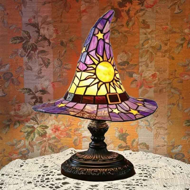 🔥Exclusive Limited Item 👍🔥50%OFF♠️Witch Hat Night Light & Stained ResinWitch Hat Lamp🎁
