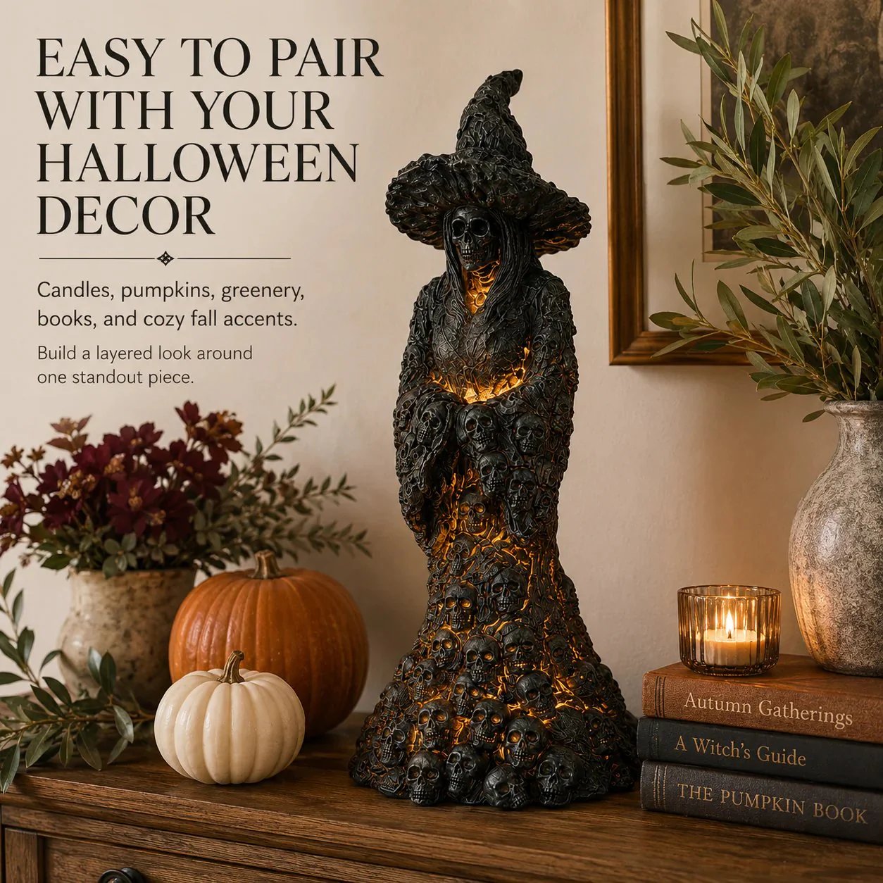 💀Flash Sale 49% OFF-Skeleton Witch Ornament