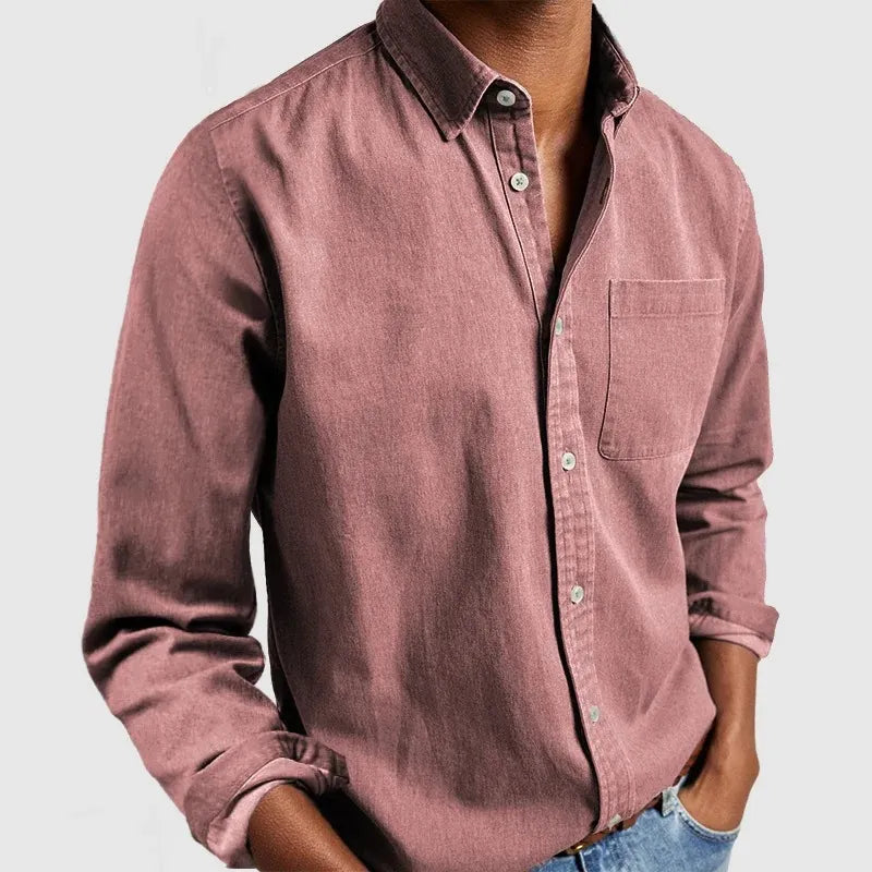 Men's Long Sleeve Button-Up Shirt