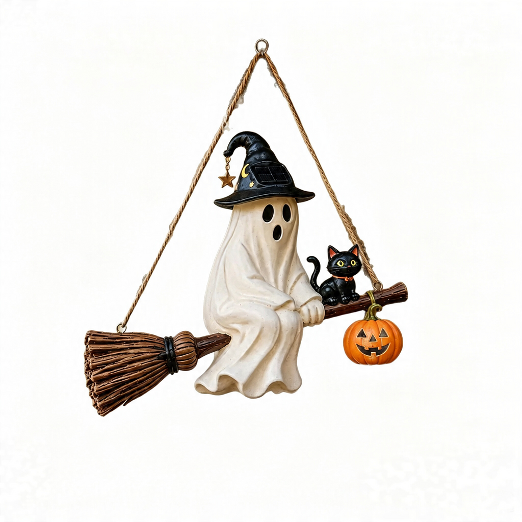 👻💀 Flash Sale 49% OFF🔥 Hanging ghost lamp | Eye-Catching Halloween Door Decoration