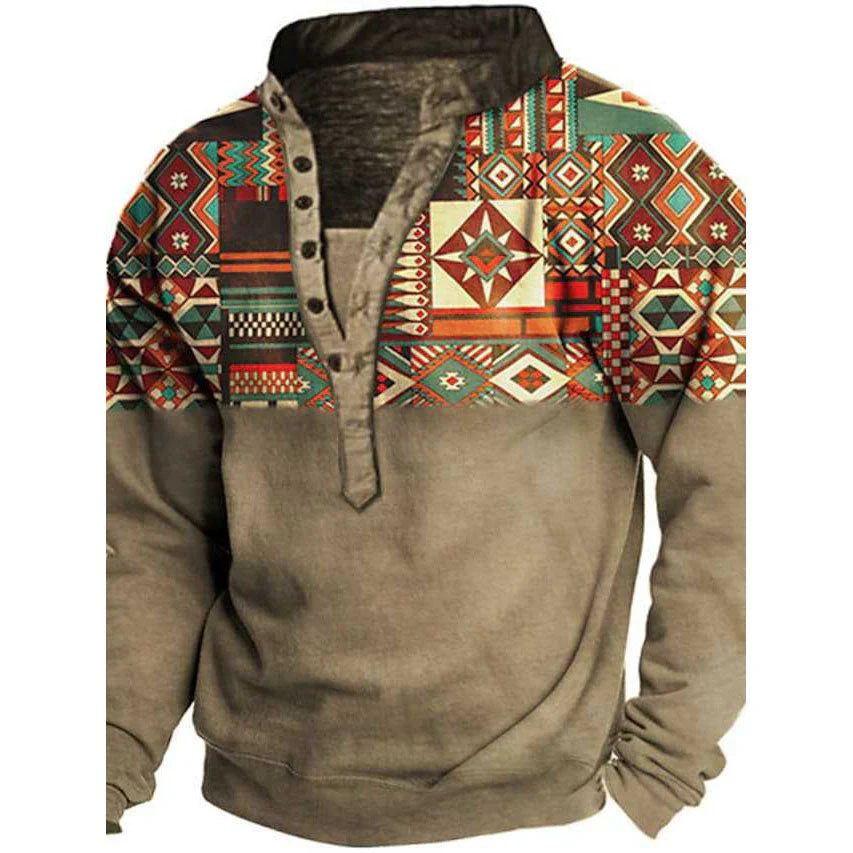 Warm casual western sweater