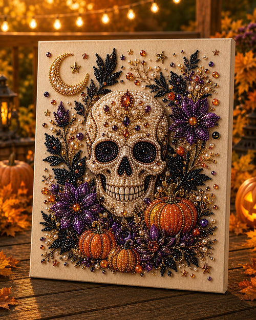 Last Day 60% OFF – ?✨ Halloween Pearl Art DIY Kit – Turn Tiny Pearls into Spooky-Cute Magic