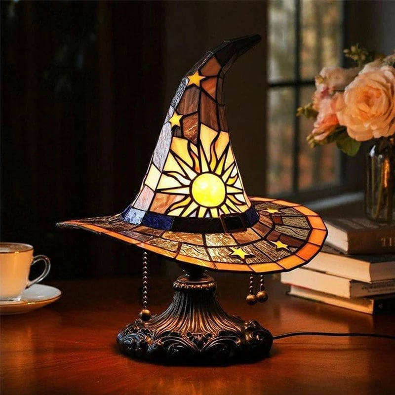 🔥Exclusive Limited Item 👍🔥50%OFF♠️Witch Hat Night Light & Stained ResinWitch Hat Lamp🎁