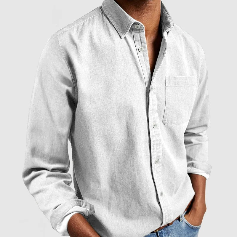 Men's Long Sleeve Button-Up Shirt