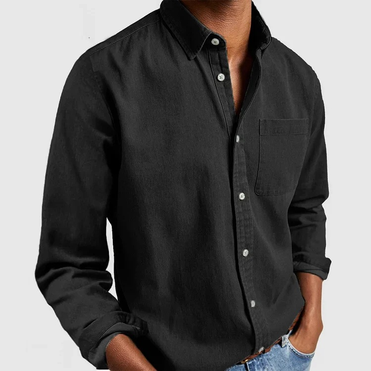 Men's Long Sleeve Button-Up Shirt