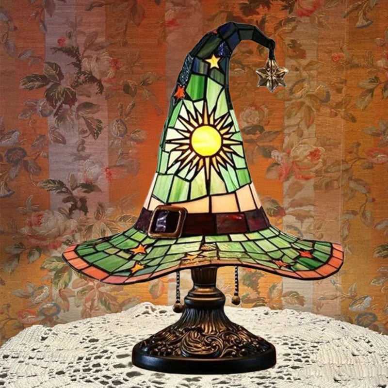 🔥Exclusive Limited Item 👍🔥50%OFF♠️Witch Hat Night Light & Stained ResinWitch Hat Lamp🎁