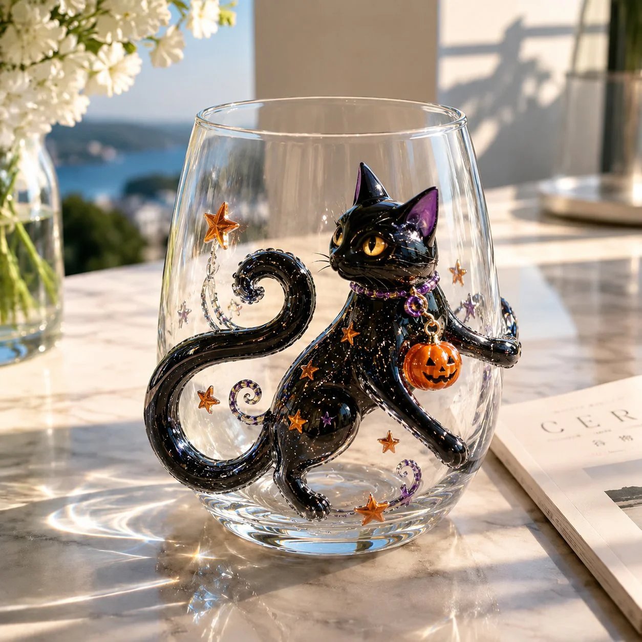 🔥 LAST DAY 40% OFF - 🎃 3D Halloween Glass Cups | Perfect for Parties & Cozy Fall Home Bars