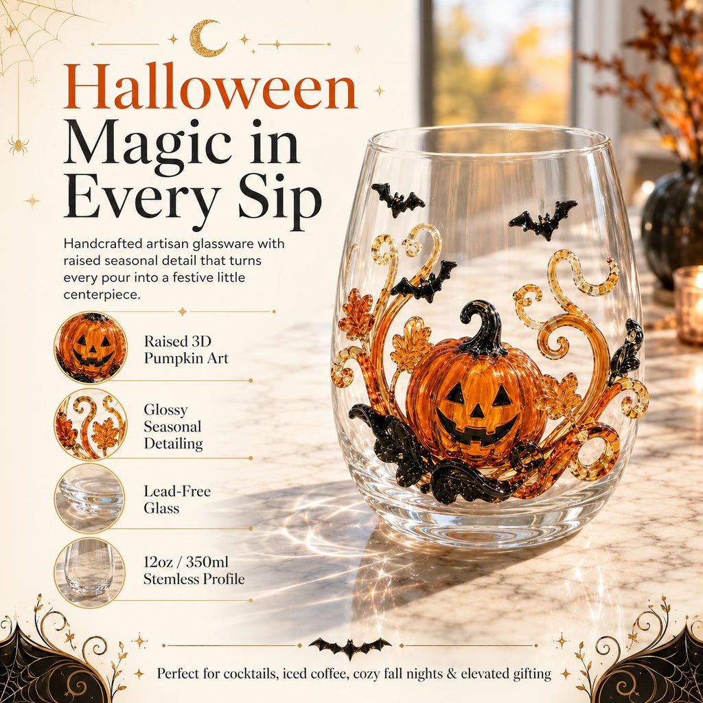 🔥 Last Day 49% OFF – 🎃 3D Halloween Glassware Collection | Spooky Designs, Festive Sips & Cozy Fall Moments