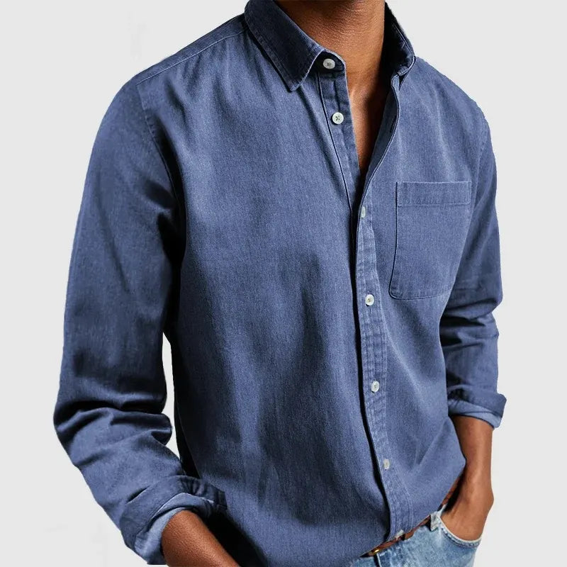 Men's Long Sleeve Button-Up Shirt