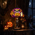 🎃 Tiffany-Style Halloween Lamp 👻 Spooky Glow for Any Room