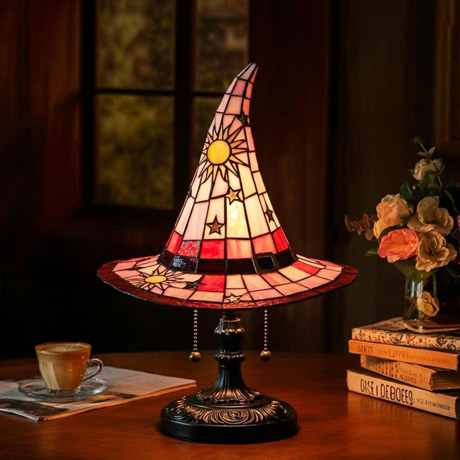 🔥Exclusive Limited Item 👍🔥50%OFF♠️Witch Hat Night Light & Stained ResinWitch Hat Lamp🎁