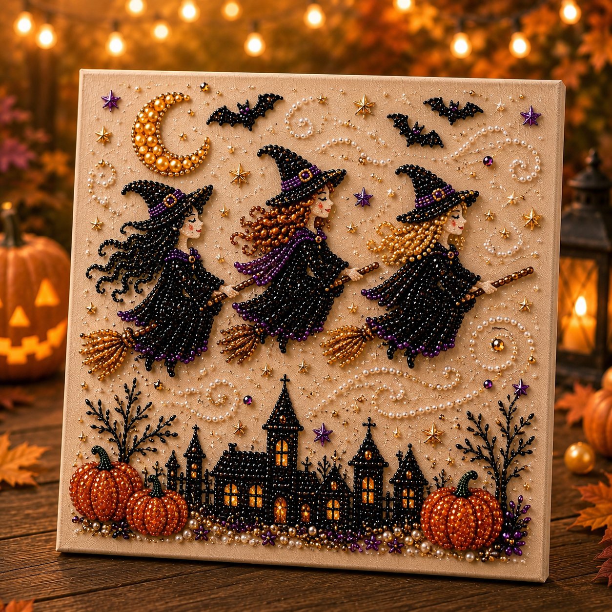 Halloween Theme Pearl Art DIY Kit