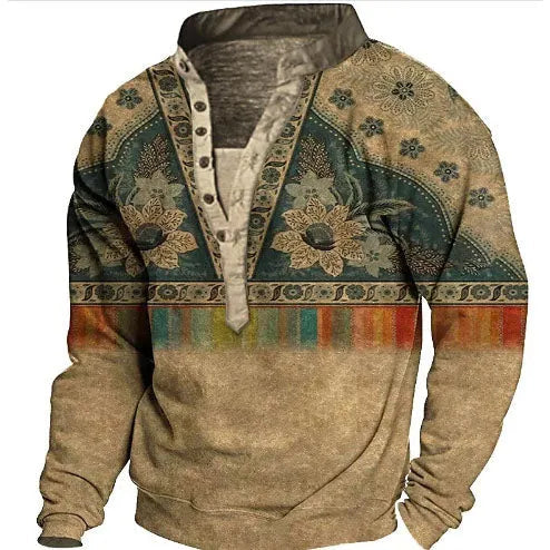 Warm casual western sweater