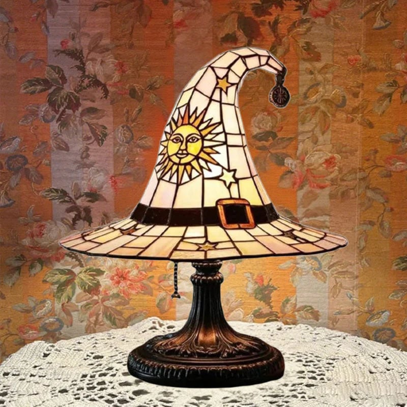 🔥Exclusive Limited Item 👍🔥50%OFF♠️Witch Hat Night Light & Stained ResinWitch Hat Lamp🎁