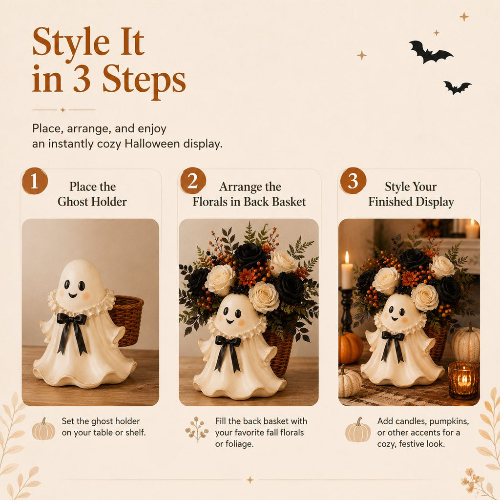 Fall Halloween Floral Holde