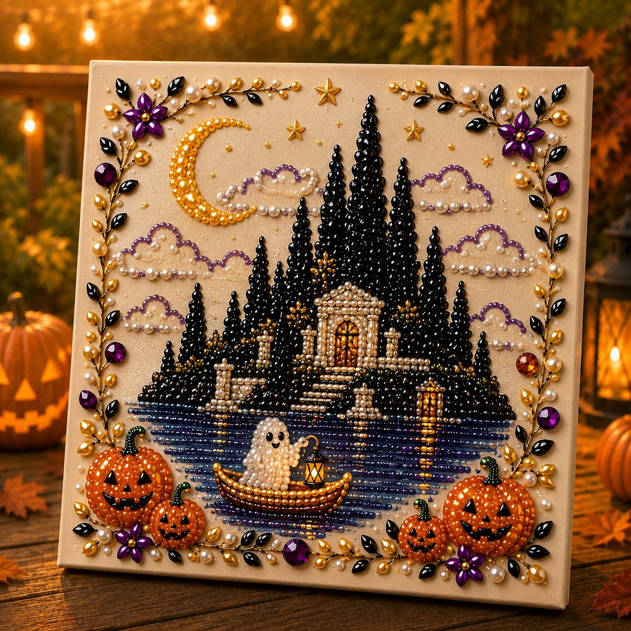 Halloween Theme Pearl Art DIY Kit
