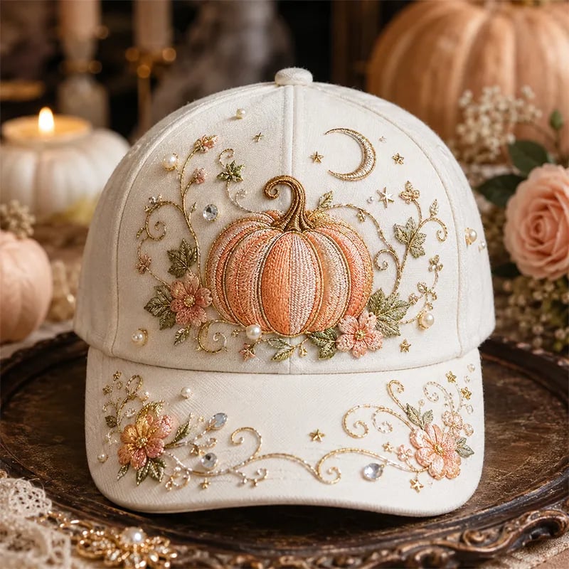 👻✨3D Halloween Embroidery Cap | Spooky Cute Adjustable Hat for Fall Outfits, Daily Styling & Halloween Parties
