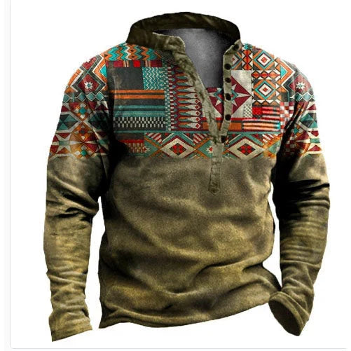 Warm casual western sweater