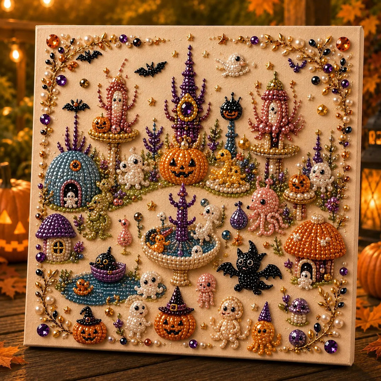 🔥Last Day 49% OFF - 🎃Halloween Theme Pearl Art DIY Kit 👻