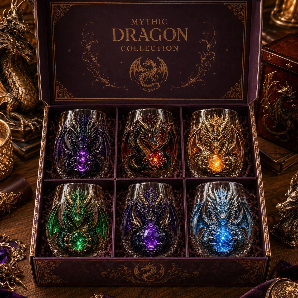 🐉✨ 3D Mythical Dragon Glass | Exclusive fantasy glass with embossed design for whisky, home bar, decoration and legendary gifts 🎁