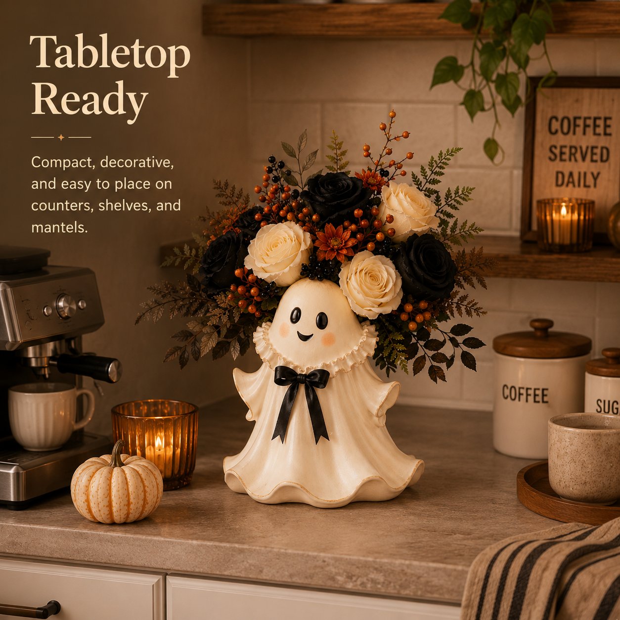 Fall Halloween Floral Holde